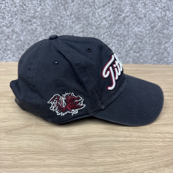 South Carolina Gamecocks Titleist Golf Hat Cap Fitted Strap Back One Size Black - Picture 4 of 12